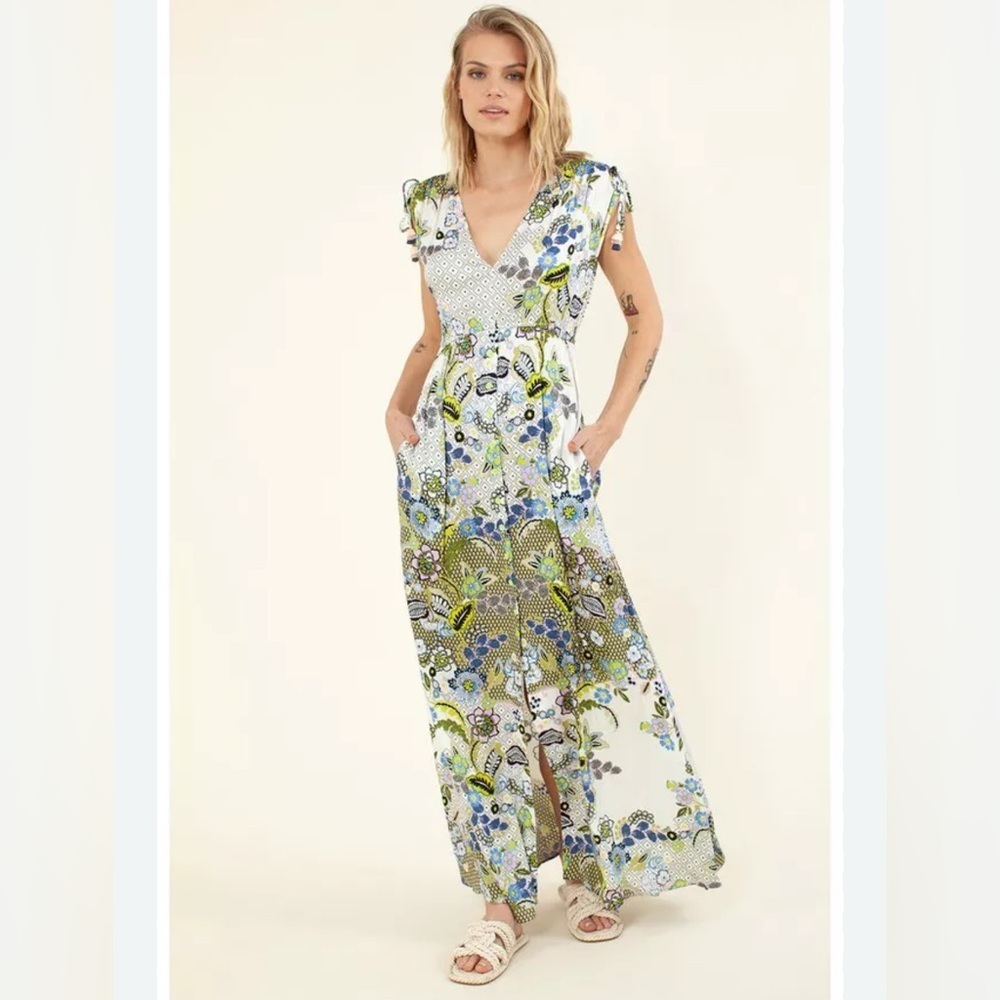 Hale Bob Los Angeles Kaila Maxi Dress- size XS EUC